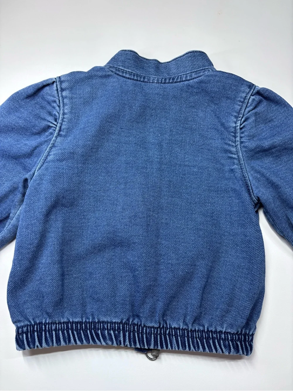 Carter's Blue Denim Jacket with Pink Rose Embroidery Size 6M